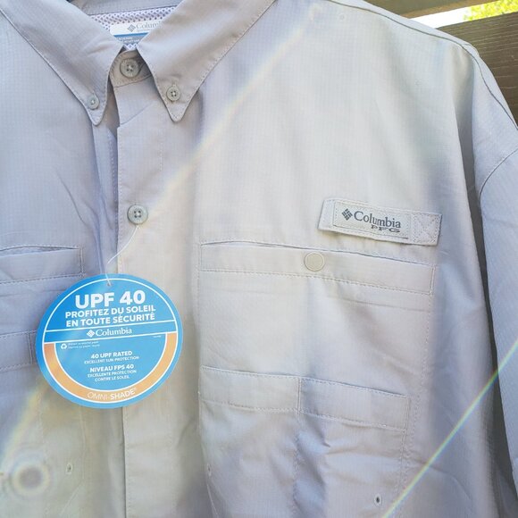 BNWT Columbia Tamiami II Short Sleeve IN FOSSIL (XXL/2TG) - Picture 5 of 8